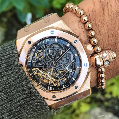 gold skeleton ap watch